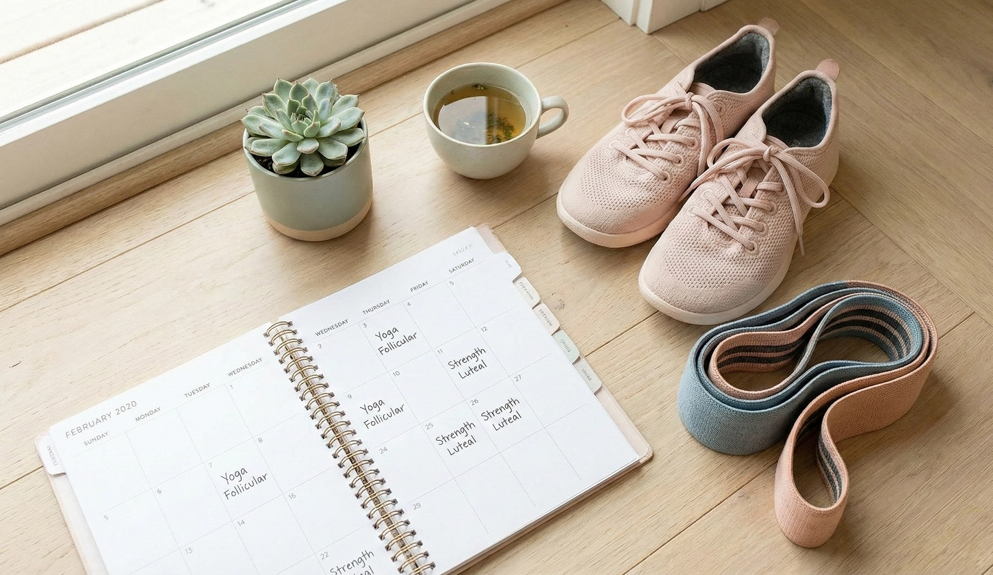 Illustration of workout calendar